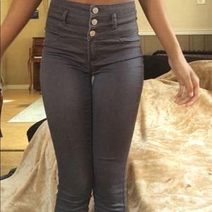 High waisted jeans